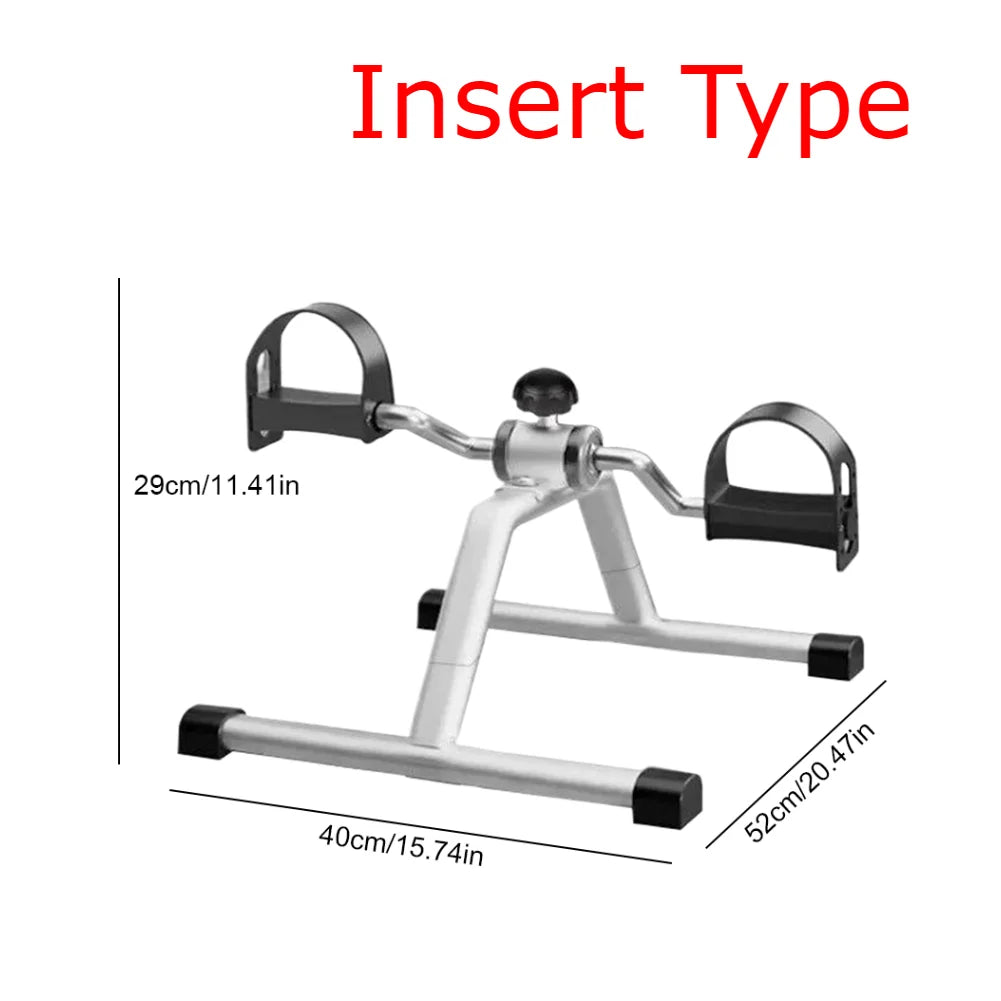 Household Portable Pedal Exerciser Mini Exercise Bike Adjustable Resistance Bike Pedal Exerciser for Indoor Leg Rehabilitation
