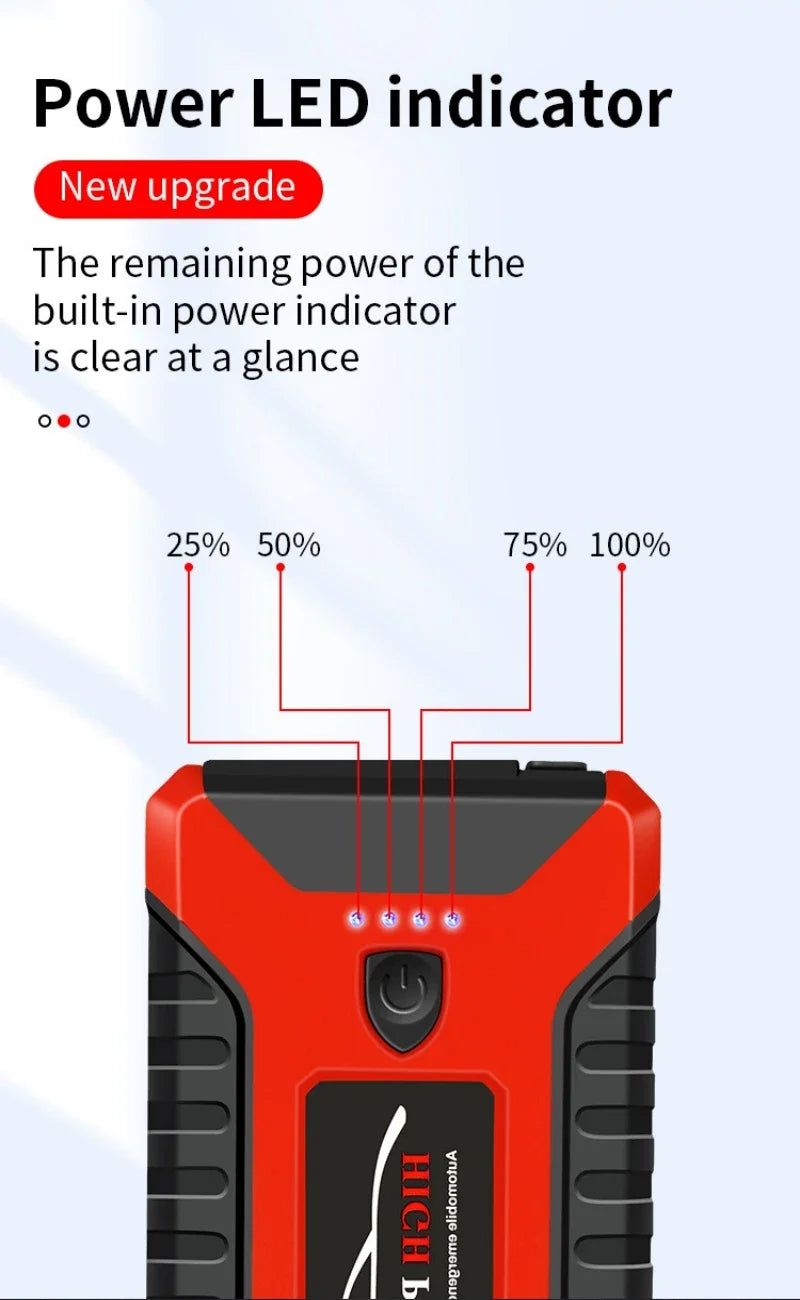 Portable Car Battery Starter Auto Jump Starter 99800mAh Petrol Diesel Car Emergency Booster Start Power Supply 12V For Cars