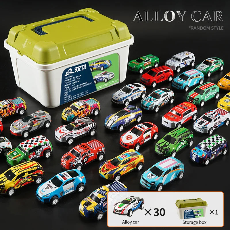 Toy car alloy car children boy baby pull back car gift educational set mini model