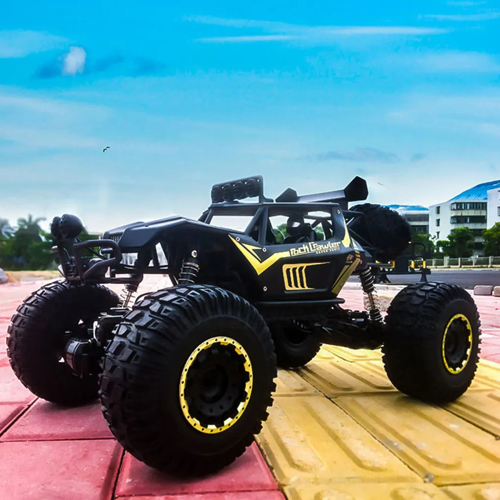 4WD Metal Alloy Body RC Truck Off-Road 4x4 2.4G 1/8 All Terrain Large Rock Crawler Remote Control Car Toys Gift for Children Toy