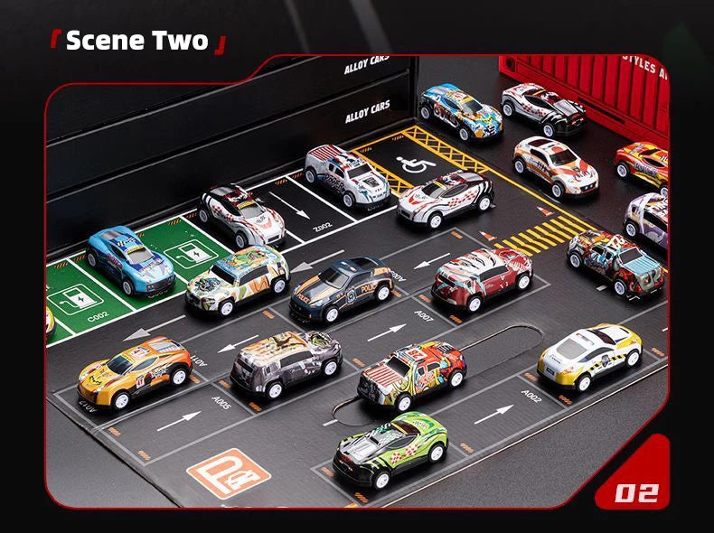 48pcs alloy cars, racing car models, children's toy cars, tin cars, racing car models, classic car models, Christmas g