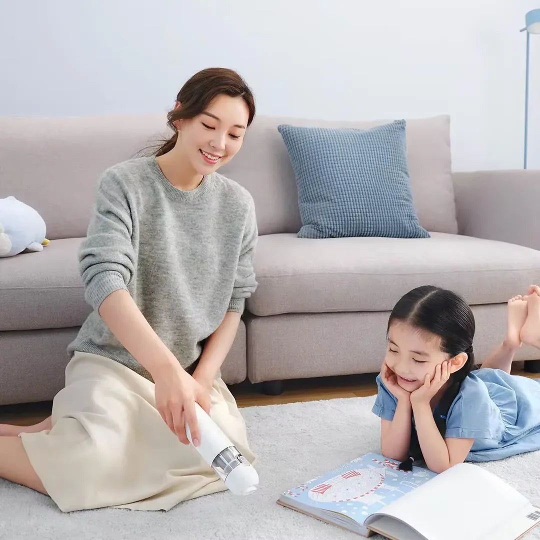 Xiaomi Mijia Mini Vacuum Cleaner, 13000Pa Portable Wireless One-Button Start 88000RPM Brushless Motor with Multi Nozzles for Car