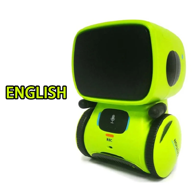 Emo Robot Intelligent Robots Russian & English & Spanish Version Voice & Touch control Toys Interactive Educational Children's G
