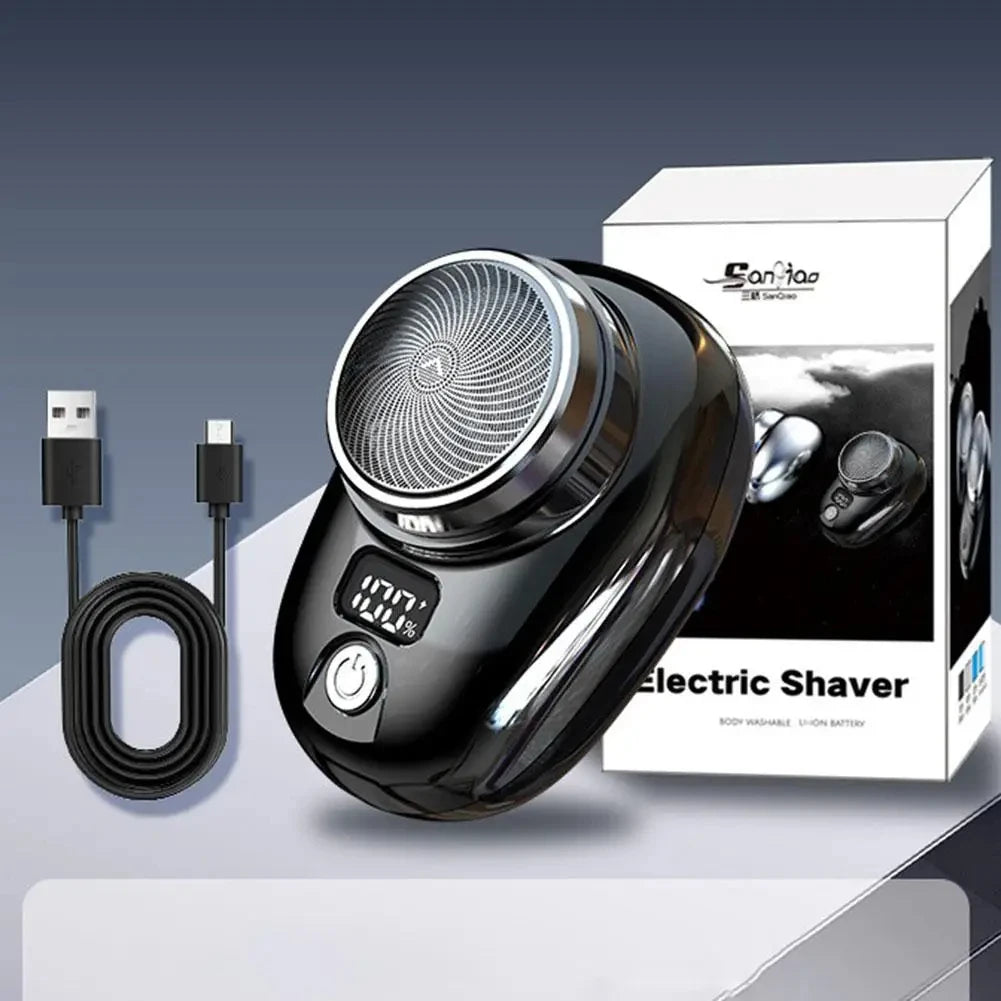 Wet-Dry Use Dual Blade 90mins last USB Fast Rechargeable Mini Shaver Power Motor Travel Size for Men Women Painless Hair Removal