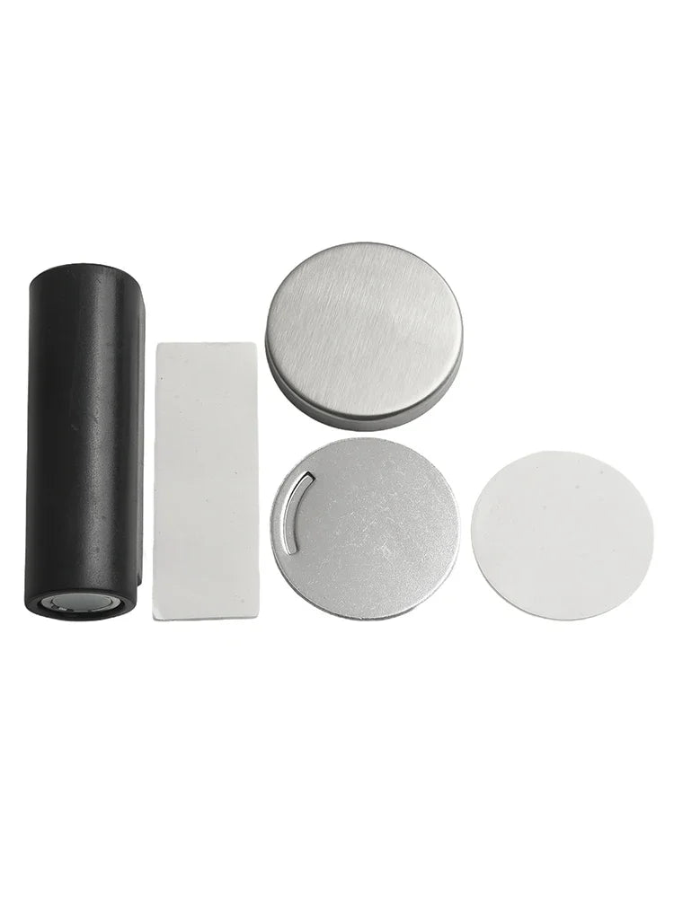 Heavy Duty Magnetic Door Stopper Stainless Steel Doorstop Black Without Punching Door Suction Door Holder Door Hardware Touch