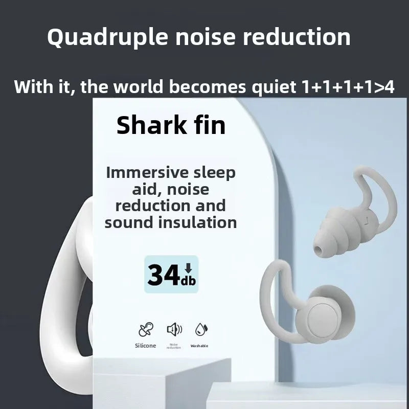 Silicone Sound Insulation Earplugs Noise Reduction Sleep Student Dormitory Noisy Men and Women Work Sleep Noise Prevention Adult