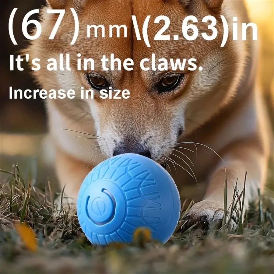 Smart Dog Toys Ball Electronic Interactive Cat Toy Pet Jump and Rolling Ball USB Automatic Moving Bouncing for Large Medium Dogs