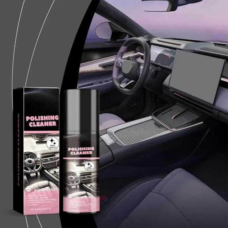 100ml Auto Interior Polish Car Shine Cleaner Interior Detailer Spray Protective Color Fading Repair Car Care Detailing Spray