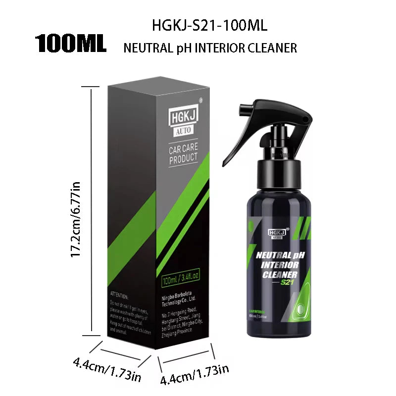 Car Interior Cleaner Agent Ceiling Cleaner Leather Flannel Woven Fabric Water Free Multipurpose Auto Dash Cleaning Spray S21