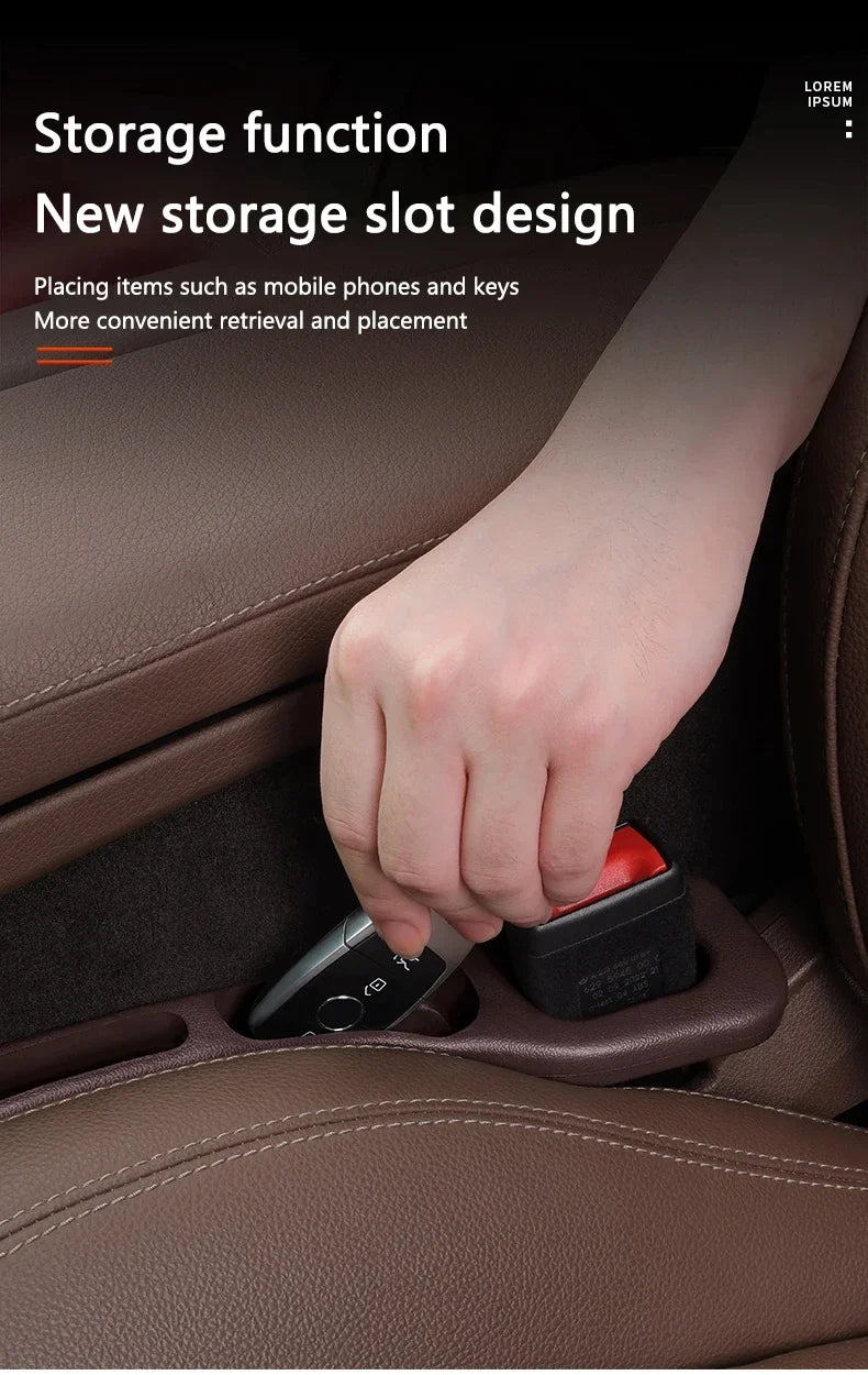 2pcs Car Seat Gap Filler Organizer Waterproof Car Seat Gap Plug Strip with 2 Grooves Seat Gap Storage Auto Interior Accessories