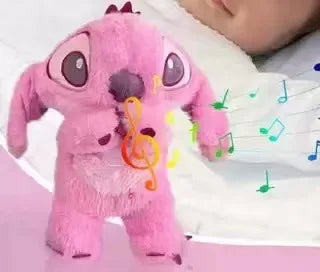 Hot Stitch Baby Sleeping Companion Sound Soothing Musical Plush Toy With Air Bag And Light Doll Breathing Toys Gifts Kawaii Toys