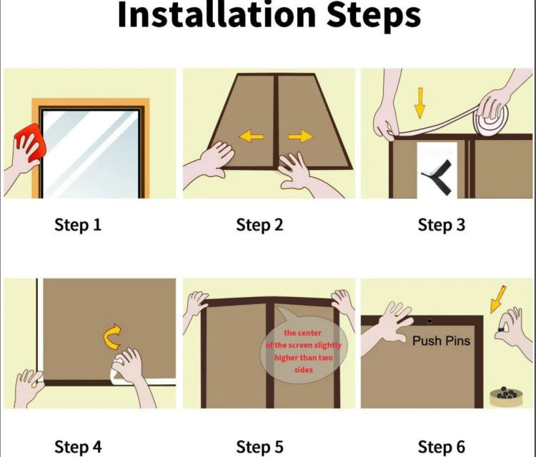 Mosquito Net Curtain Magnets Door Mesh Insect Sandfly Netting with Magnets on The Door Mesh Screen Automatic Closing Door Screen