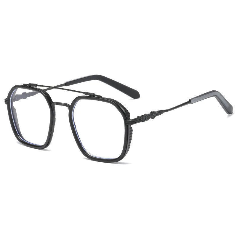 1PCs Blue Light Blocking Glasses Fashion Men Optical Clear Glasses Black Square Frame Anti Blue Light Eyeglasses Eyewear Lentes