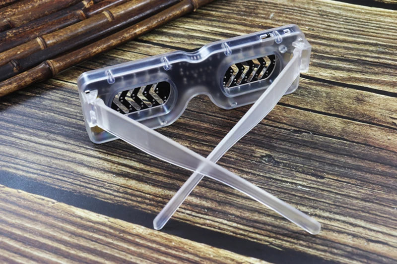 Voice Activated LED Light Emitting Glasses Making Kit Light-emitting Diode Flashing Light DIY Electronic Kit Soldering Assembly