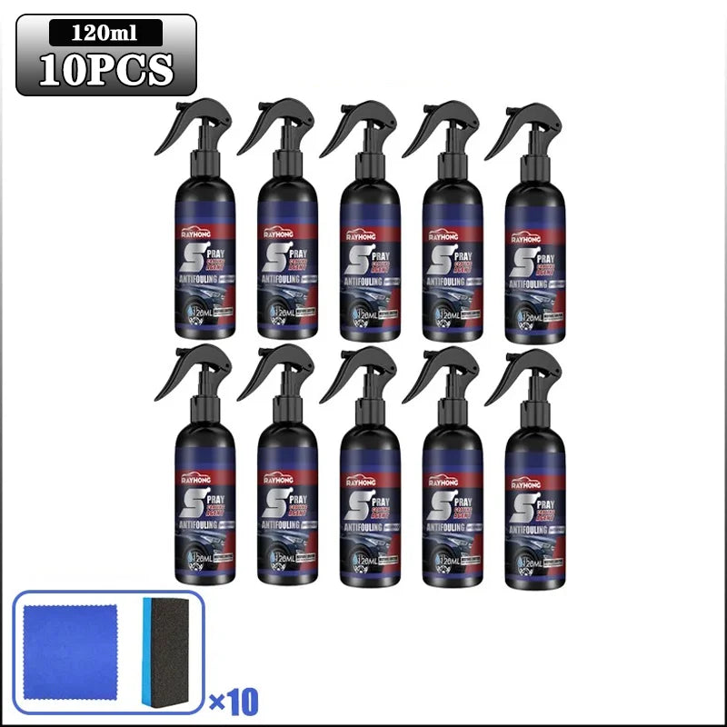 Нанопокрытие для автомобиля в аэрозольном баллончике: очиститель, осветляющий, затемняющий, защитный полироль, средство для придания блеска и ухода за лакокрасочным покрытием.