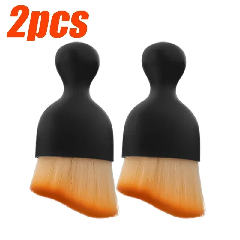 Car Interior Cleaning Brush Air Conditioning Outlet Soft Bristle Shelled Cleaning Brush Gaps Dust Removal Body Beauty Brush Tool