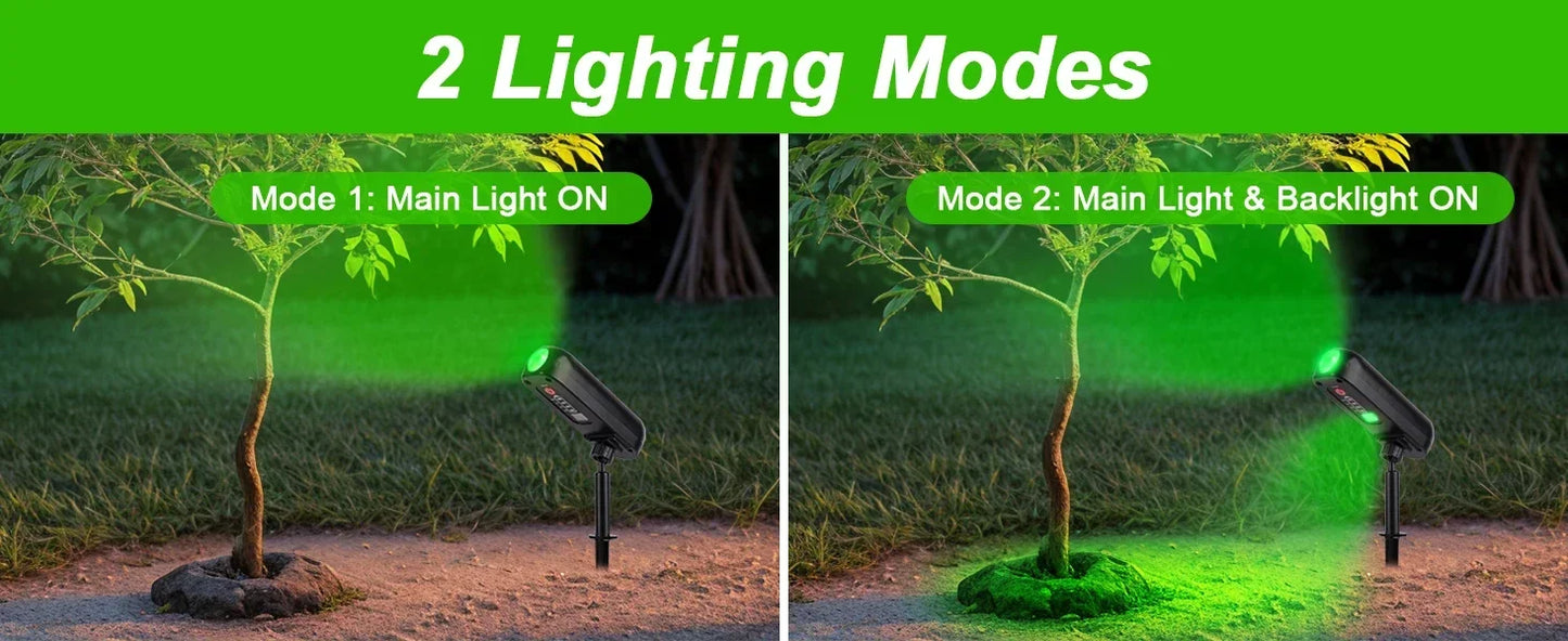 Solar LED Light Outdoor Solar Wall Light IP65 Green Garden Light Solar Spotlights Solar Uplights for Trees Pathway Yard
