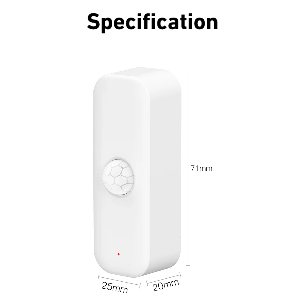 Tuya WiFI Motion Sensor PIR Smart Human Body Home Burglar Sensor APP Remote Control Via Smart Life For Smart Home Support Alexa