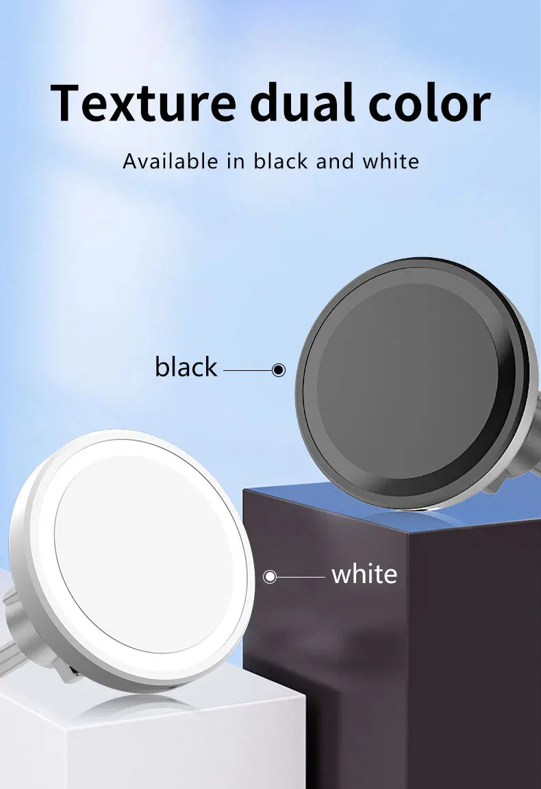 HOMEFISH Magnetic Car Wireless Charger Stand Mobile Phone Chargers Holder For Phone Pad  Watch Earphones Fast Charging Station