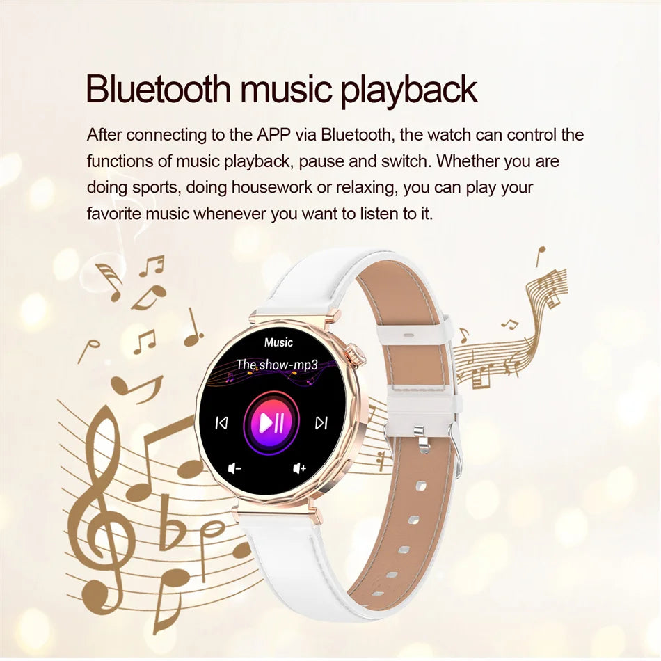 2025 New GPS Tracking Smartwatch Women AMOLED HD Screen Heart Rate Bluetooth Call IP68 Waterproof Smart Watch Android IOS