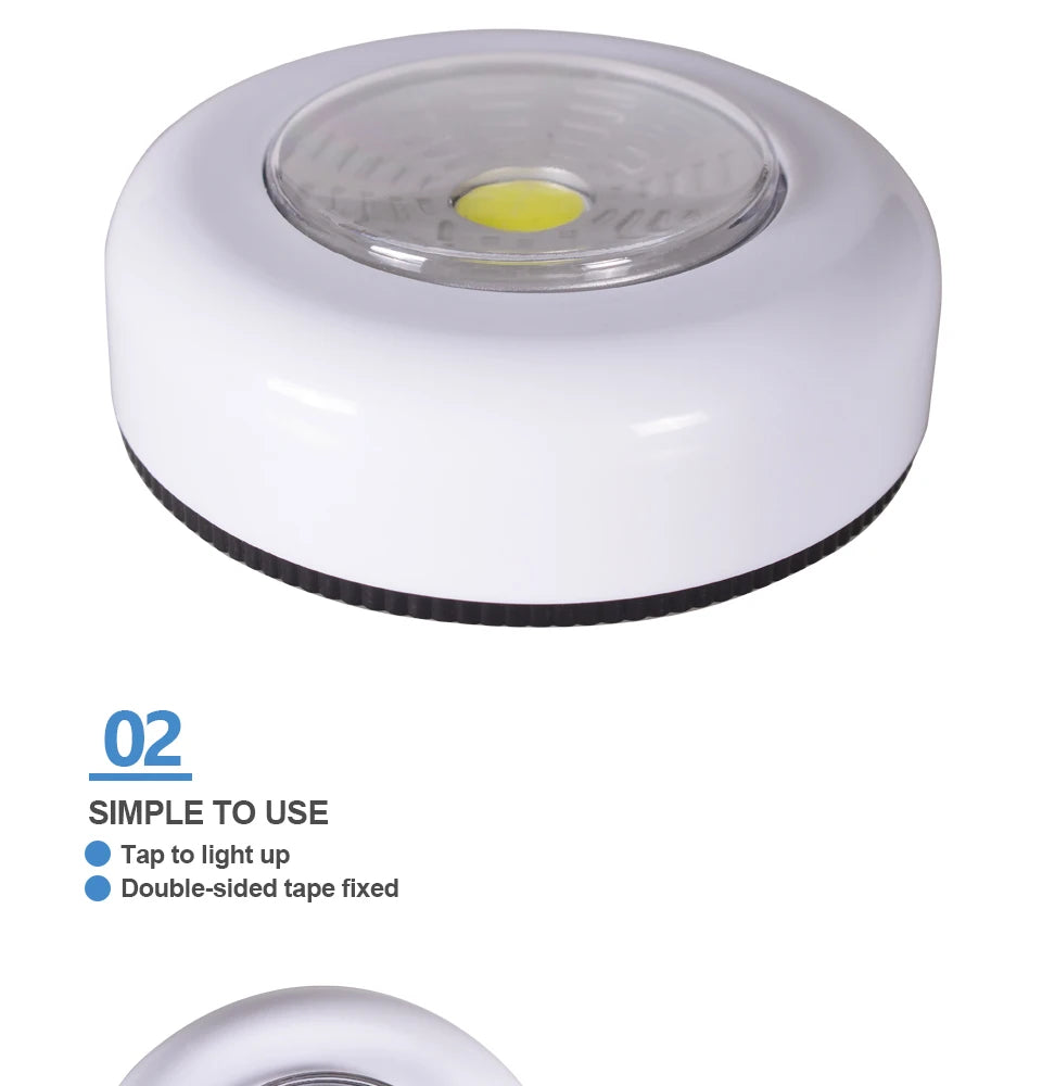 1/2/3/5 LED Night Light COB Touch Light Under Cabinet Led Wireless Wall Lamp Wardrobe Cupboard Drawer Closet for Bedroom Kitchen