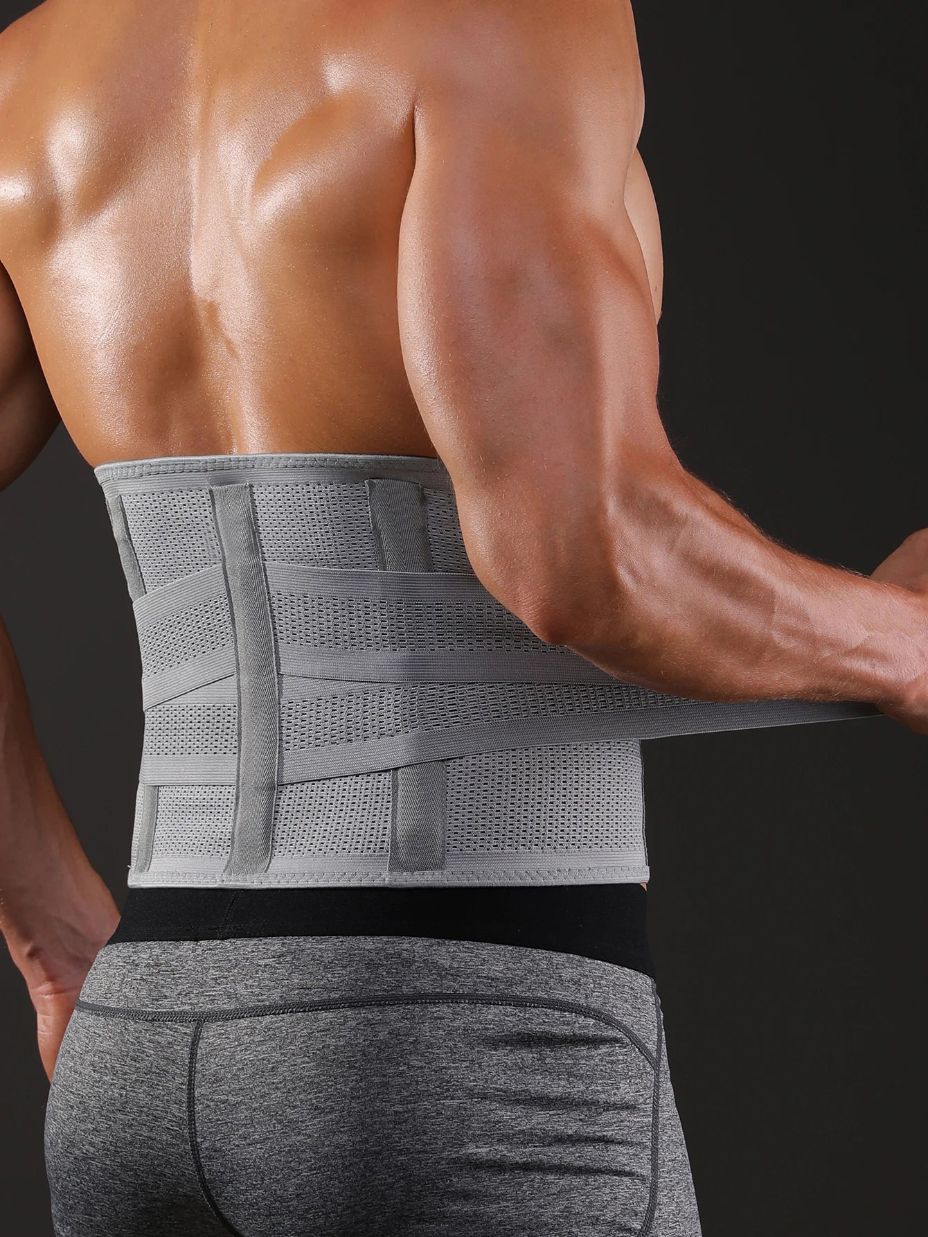 1 Piece Adjustable Unisex Lower Back Support Waist Trainer Tummy Band for Weightlifting Cycling