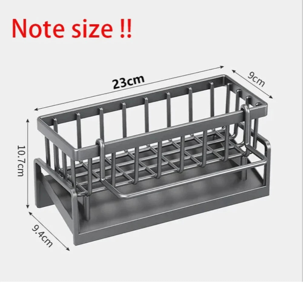 Kitchen Sink Drain Rack Organizer Carbon steel Self-draining Sink Shelf Soap Sponge Holder Dishcloth Towel Rack filter basket