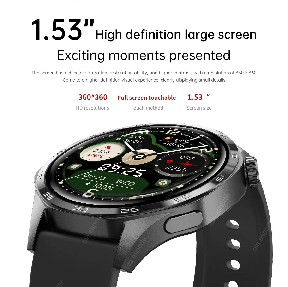 ساعة GT5 Pro الذكية الجديدة للرجال، إصدار 2025، مزودة بنظام تحديد المواقع العالمي (GPS)، وشاشة AMOLED بزاوية 360 درجة، وتقنية NFC، وبلوتوث لإجراء المكالمات، ومقاومة للماء، وميزة مراقبة الصحة، متوافقة مع نظام iOS.