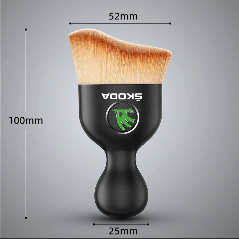 Car Interior Cleaning Soft Brush Tool Dust Remover For Skoda Fabia Kodiaq Kamiq Superb Yeti Octavia Enyaq Rapid Karoq Derivati