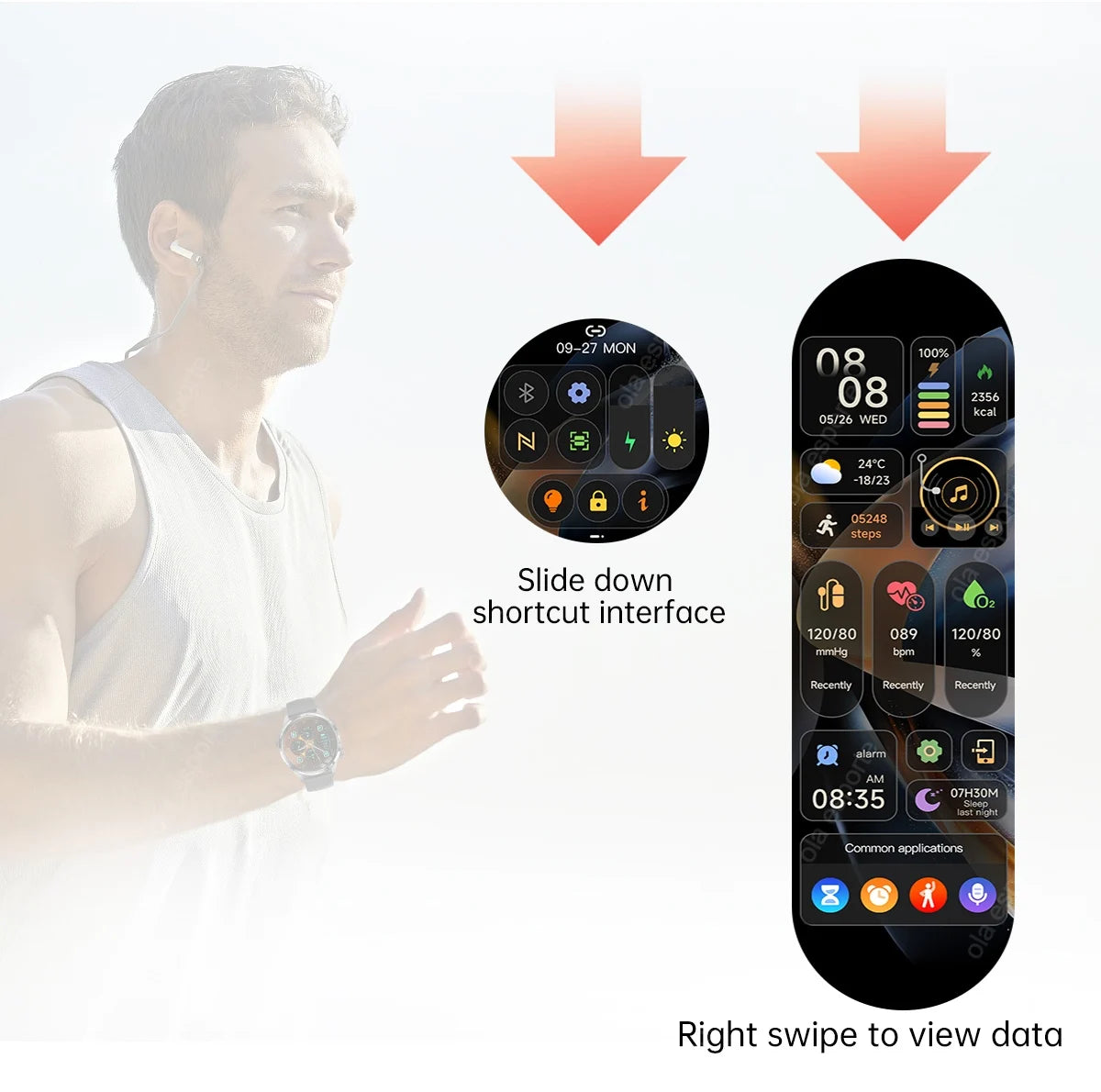 ساعة GT5 Pro الذكية الجديدة للرجال، إصدار 2025، مزودة بنظام تحديد المواقع العالمي (GPS)، وشاشة AMOLED بزاوية 360 درجة، وتقنية NFC، وبلوتوث لإجراء المكالمات، ومقاومة للماء، وميزة مراقبة الصحة، متوافقة مع نظام iOS.