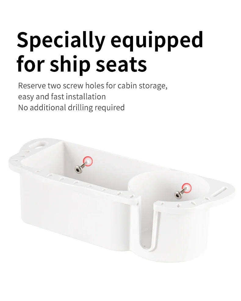 Marine Storage Caddy Box Can Cup Holder Yacht Pontoon Fishing Cabin Storage Tray Bracket Organizer Storage Tools