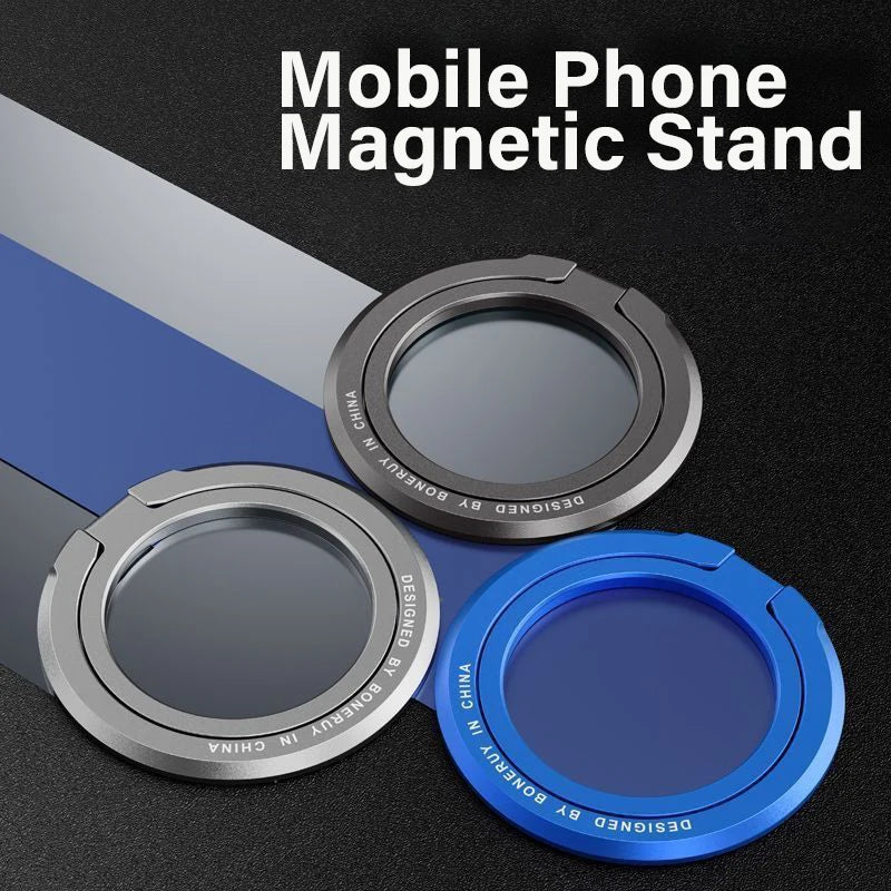 حامل هاتف مغناطيسي جديد لعام 2025، متوافق مع ملحقات MagSafe، حامل حلقي قابل للتعديل لدعم حافظة مغناطيسية لهاتف iPhone