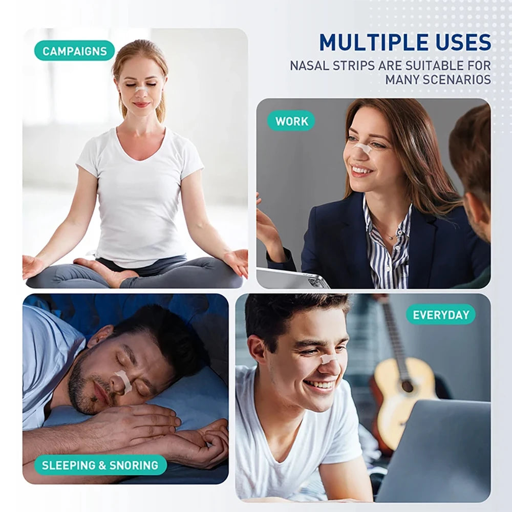 Breath Nasal Strips,Lavender Scent Sleeping Nose Strip,Exercise Air Intake and Improve Sleep Strong Anti Snoring Nasal Strips