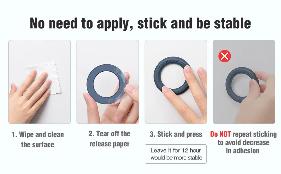 Magnetic Ring Holder For iPhone 14 13 12,Magnet Wall Mobile Phone Holder Magnetic For MagSafe,Car Phone Stand,Sticker Stand