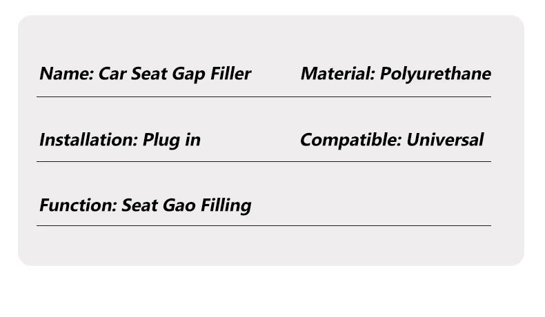 2Pcs Car Seat Gap Filler Odorless Seat Belt Buckle Protector Flexible Seat Side Gap Filling Strip Universal Auto Drop Blocker
