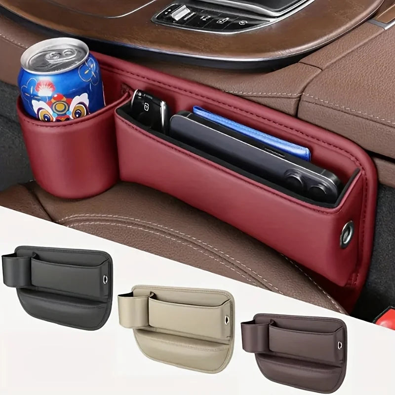 2pcs Car Seat Gap Storage Box, Multifunctional Car Storage Device, Seat Gap Sorting Box, Car Seat Filling Pad, Car Seat Cushion
