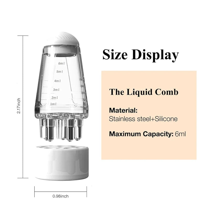 Scalp Applicator Comb Hair Scalp Oil Applicator Ball Root Comb Bottle Hair Growth Oil Applicator Bottle With Scalp Massager Comb