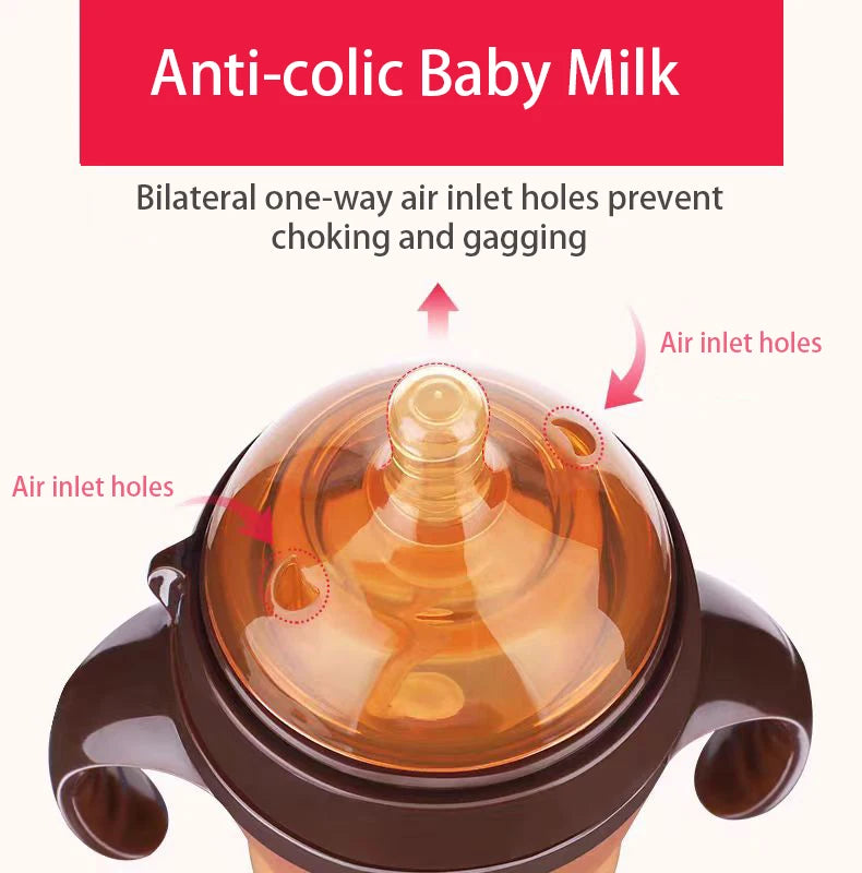 BPA-Free Silicone Baby Bottle, Suitable for 0-36 Months, 150ml/240ml, Mimics Breastfeeding Experience