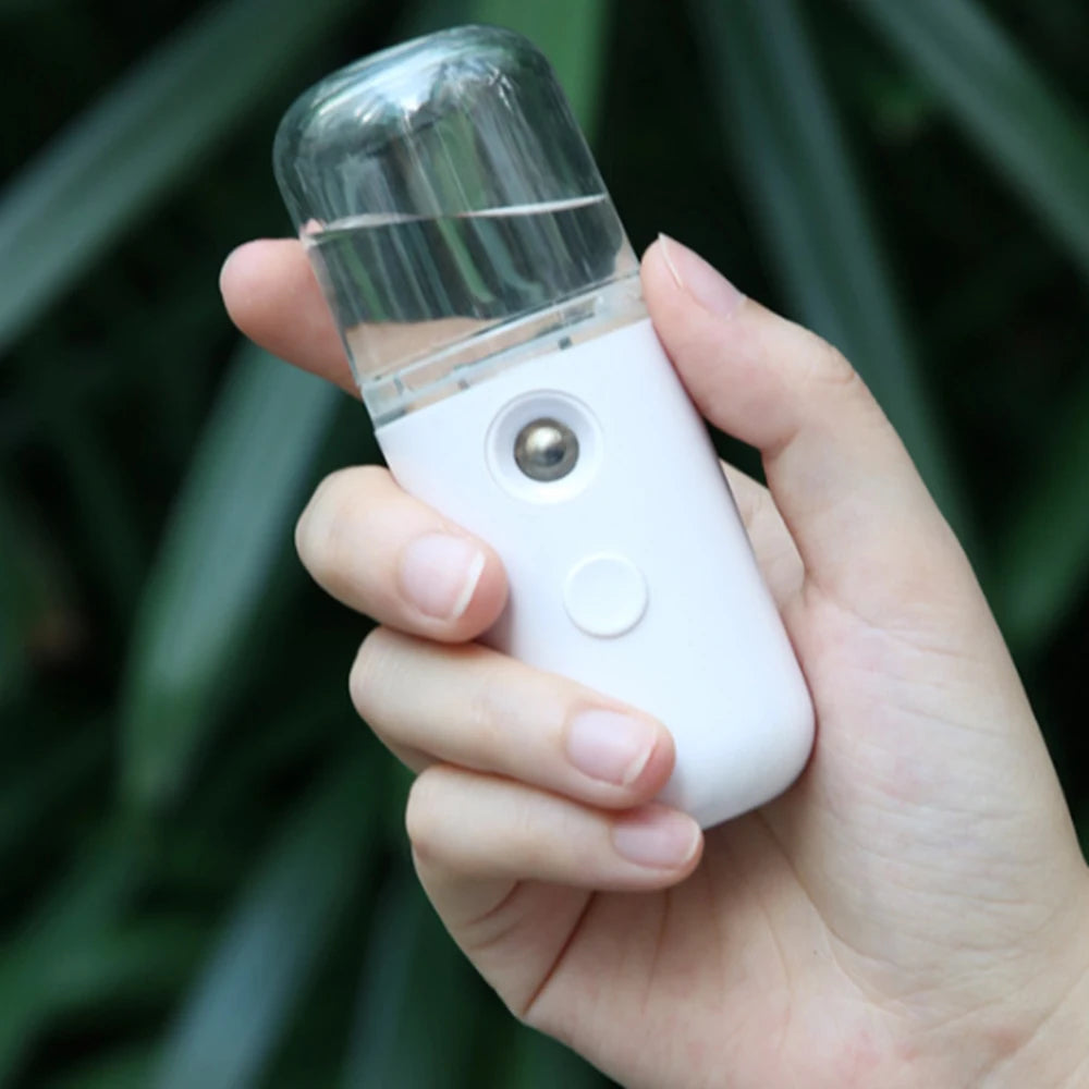 Portable Spray Nano Spray Water Meter Steam Face Cold Spray Portable Beauty Instrument Humidifier Water Meter With USB Cable
