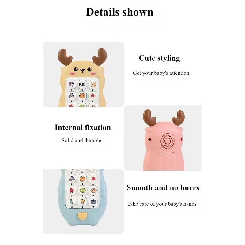 Baby Phone Toys Bilingual Telephone#Teether Music*Voice Toy_Early Educational Learning.Machine&Electronic*Children Gift Baby Toy