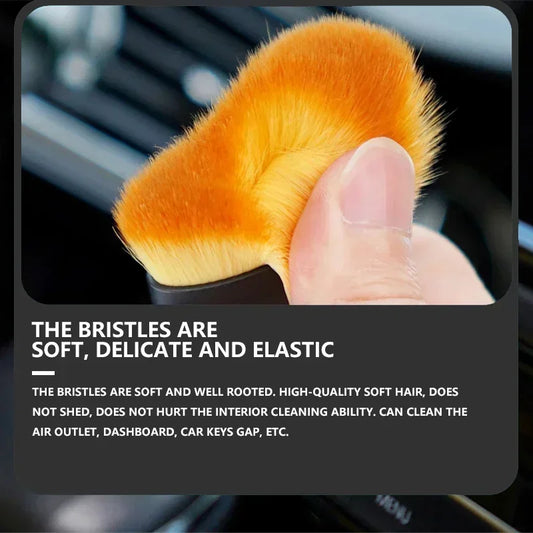 Car Interior Cleaning Soft Brush Tool Dust Remover For Skoda Fabia Kodiaq Kamiq Superb Yeti Octavia Enyaq Rapid Karoq Derivati