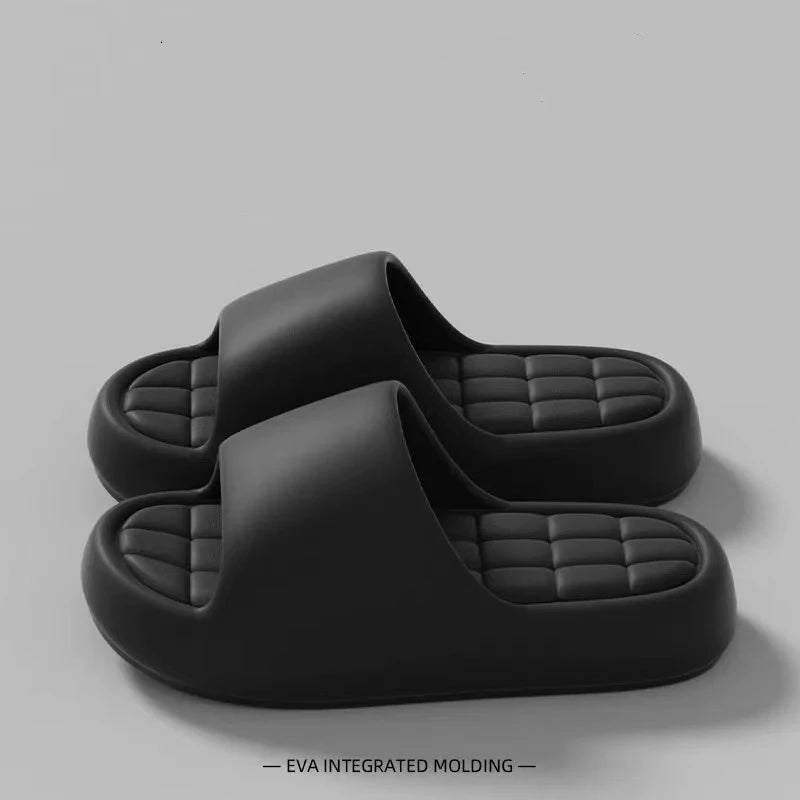 Women Summer Slippers Bathroom Shower Shoes Thick Soft Sole Non Slip House Slippers Men Fashion Lightweight Beach Sandals