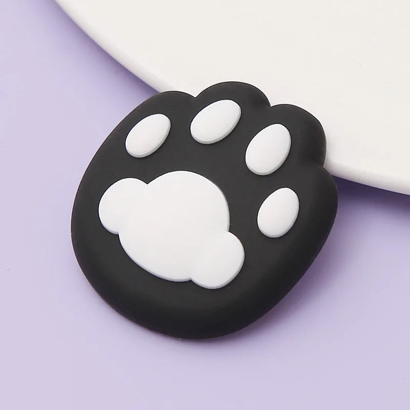 1PCS Wall Protector Door Handle Bumper Guard Stopper Anti-slip Sticker Self Adhesive Rubber Cute Cat Paw Door Crash Pad Stops