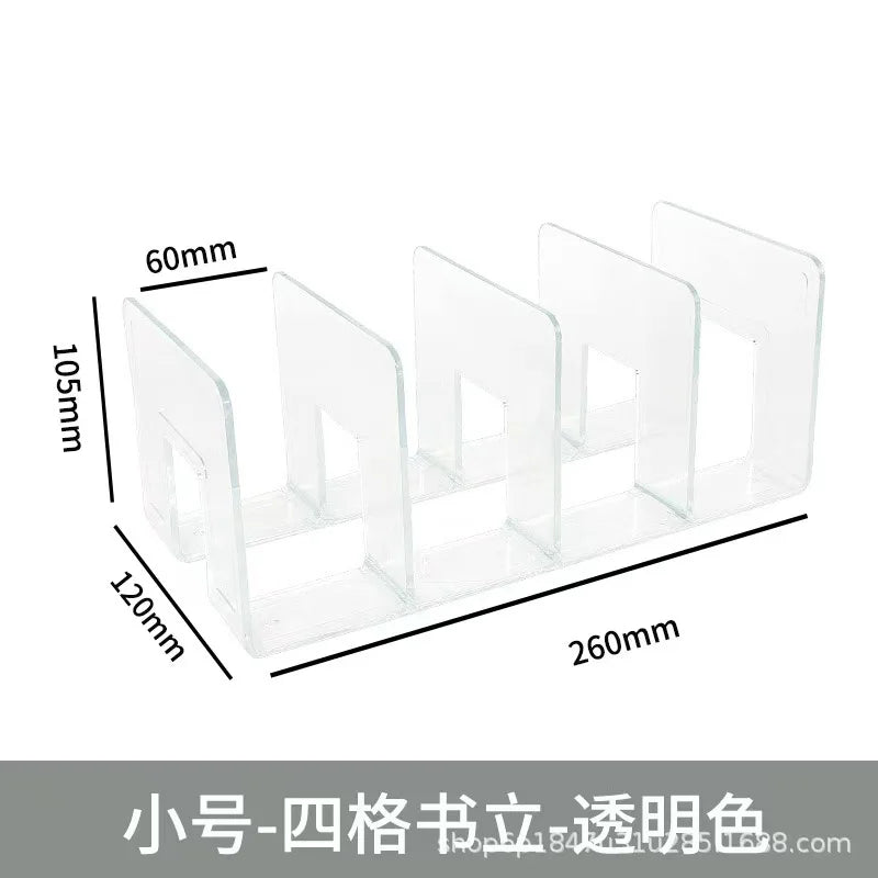 Clear Bag Storage Shelf Divider Acrylic Closet Finishing Divider Purse Handbag Storage Rack Handbag Books Organizer 4 Grids NEW