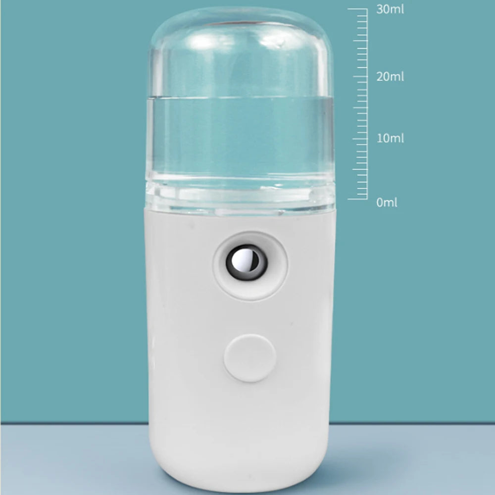 Portable Spray Nano Spray Water Meter Steam Face Cold Spray Portable Beauty Instrument Humidifier Water Meter With USB Cable