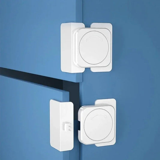 Baby Safety Lock Multifunctional Anti Open Cabinet Buckle Children Refrigerator Cabinet Door Lock Kids Home Security Protection