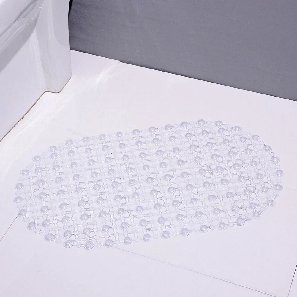 New Non-slip PVC Anti-skid Bath Mats Soft Shower Mat Massage Mat with Suction Cup Non-slip Bathtu Bath Mat Bathroom Accessories