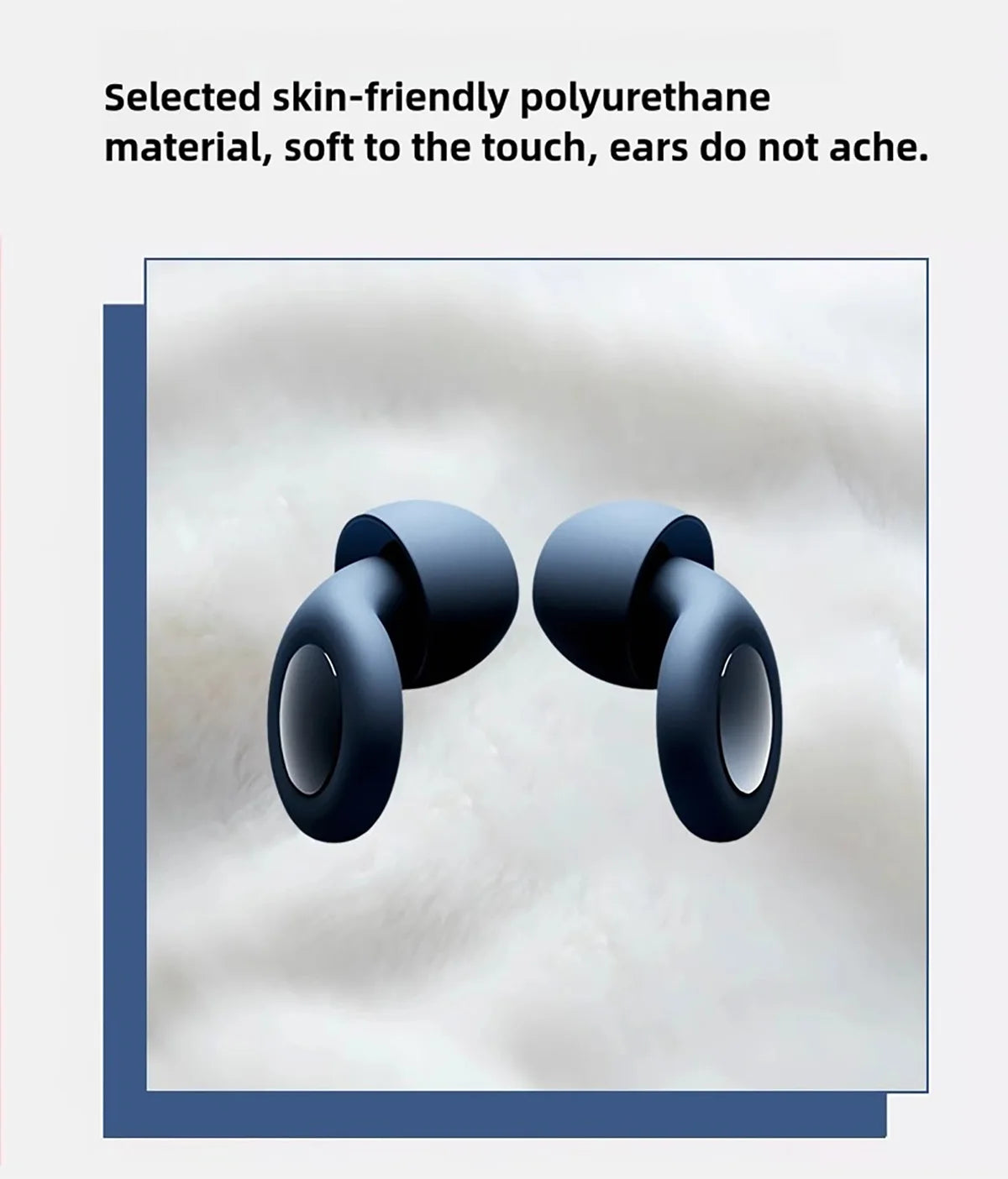 Ear Plugs for Sleep Ultra Soft Reusable Noise Reducing Flexible Silicone Earplugs for Sleeping Travel Concerts Deep Focus