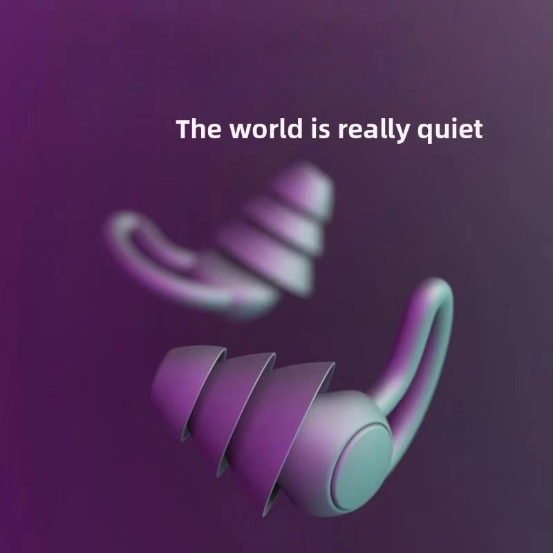 Silicone Sound Insulation Earplugs Noise Reduction Sleep Student Dormitory Noisy Men and Women Work Sleep Noise Prevention Adult