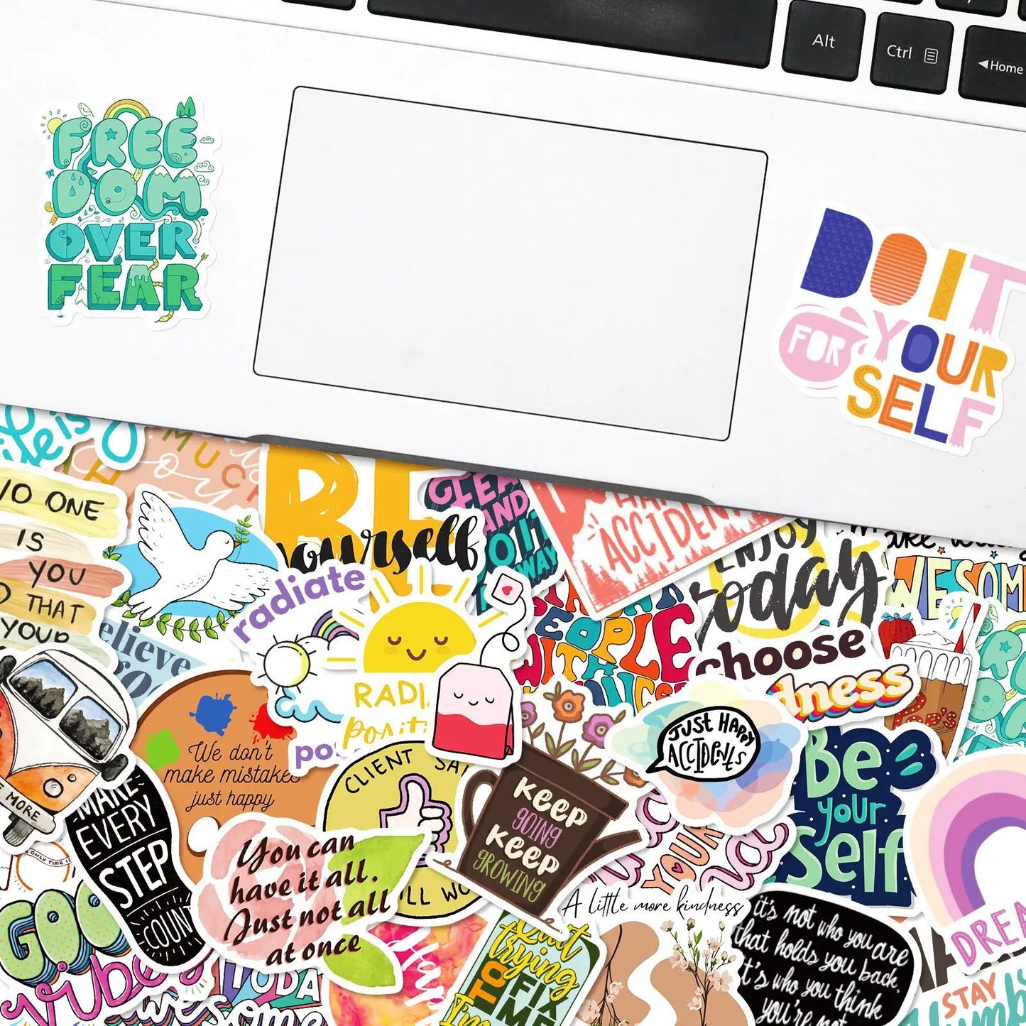50Pcs Inspirational Stickers for Water Bottles, Motivational Stickers for Teens, Students, Teachers, Vinyl Waterproof Durable